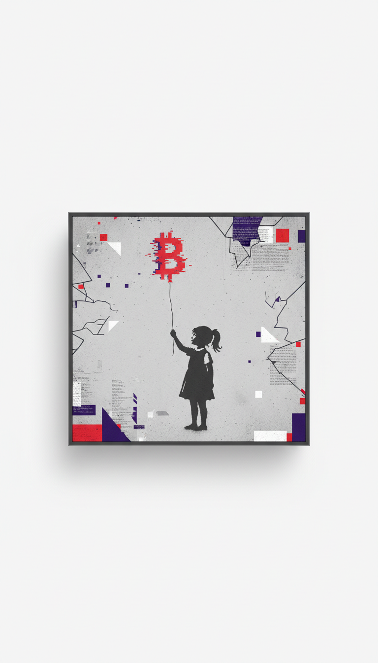 Digital Video Art NFT Banksy-Inspired